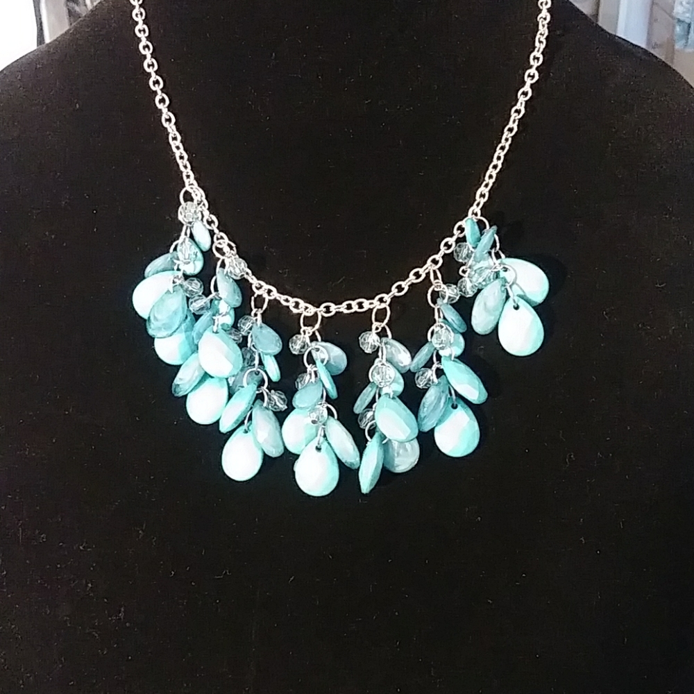 Aqua/Light Blue Necklace
